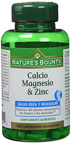 Nature's Bounty Calcio, Magnesio y Zinc - 100 Tabletas