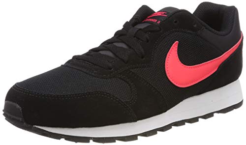 Nike MD Runner 2, Zapatillas de Running Hombre, Multicolor (Black/Red Orbit 008), 42.5 EU