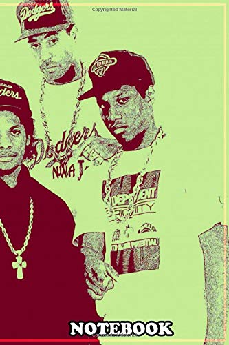 Notebook: Nwa Rap Group Hip Hop Cartoon Poster , Journal for Writing, College Ruled Size 6" x 9", 110 Pages