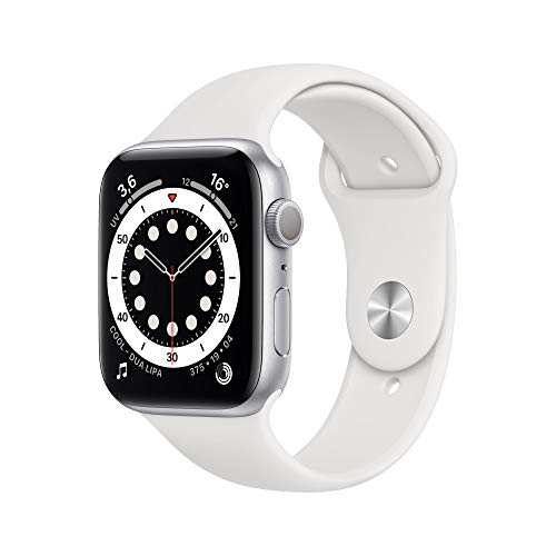 Nuevo Apple Watch Series 6 (GPS, 44 mm) Caja de Aluminio en Plata - Correa Deportiva Blanca