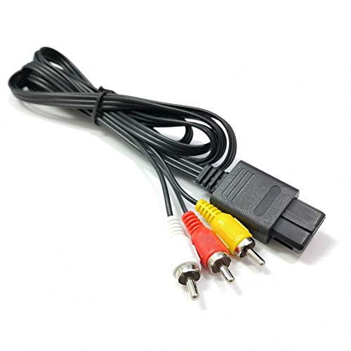 #N/V Cable N64 SNES RCA AV TV Audio Video Stereo Cable adecuado para Nintend 64 exquisitamente diseñado duradero