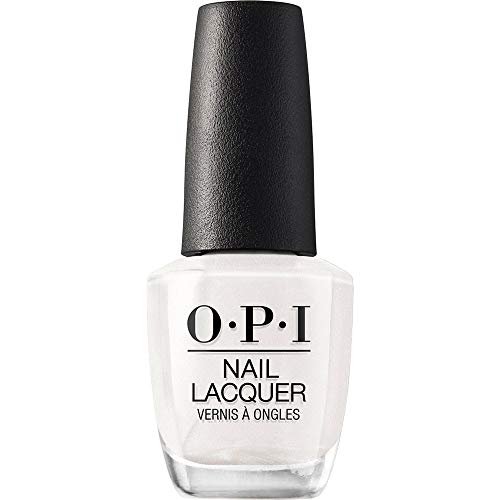 OPI Nail Laquer - Esmalte Uñas Duración de Hasta 7 Días, Efecto Manicura Profesional, 'Kyoto Pearl' Blanco perlado - 15 ml