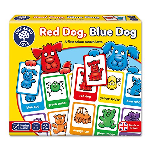 Orchard_Toys Red Dog, Blue Dog - Juego Educativo para Aprender los Colores