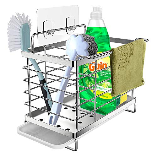Orimade Organizador Sink Caddy Soporte para Utensilios de Cocina Adhesivo &Encimera para el Fregadero Acero Inoxidable Orimade Organizador Sink Caddy Soporte para Utensilios de Cocina Adhesivo &Encimera para el Fregadero Acero Inoxidable