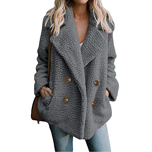 Overdose Abrigo De Mujer Chaquetas De Ocio De Piel Artificial De Invierno CáLido Parka Prendas De Abrigo LiquidacióN SeñOras Cardigan Chaqueta De Gran TamañO Abrigo