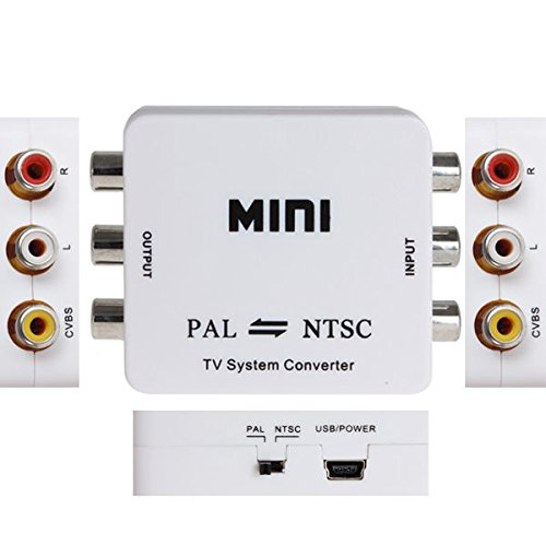 PAL/NTSC to PAL/NTSC Bi-Directional TV Format System Converter Box Adapter