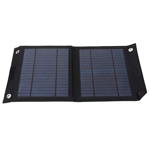 Panel Solar monocristalino de 20 W, Plegable, IP65, Impermeable, Salida USB Dual para Ventiladores de Barcos y Motocicletas