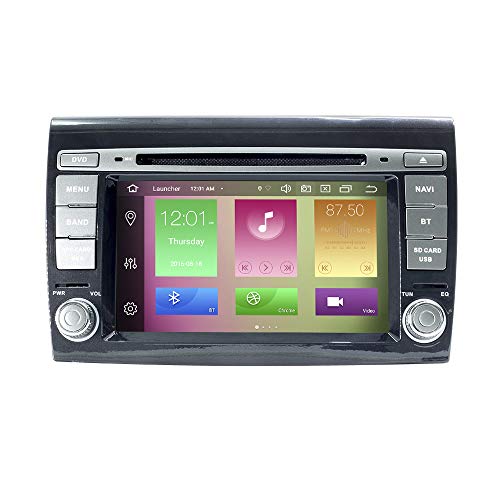 para Fiat Bravo 2007-2012 Android 10.0 Octa Core 4GB RAM 64GB ROM 7"Reproductor de DVD para Coche Multimedia Sistema de GPS Soporte Auto Play/TPMS/OBD / 4G WiFi/Dab