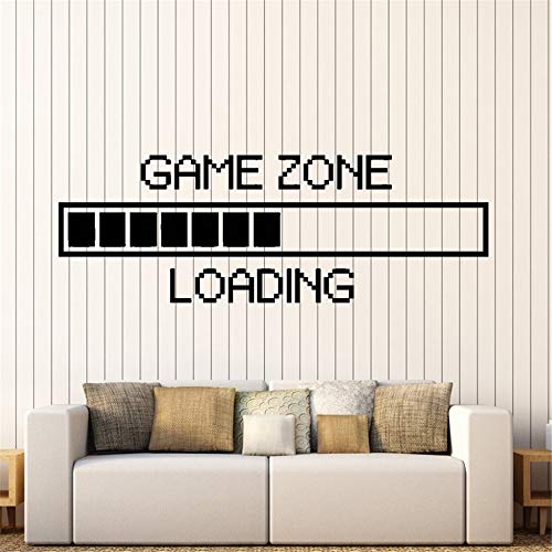 pegatina de pared Game Zone Loading Gamer Juego de computadora Play Room Decor Game Loading