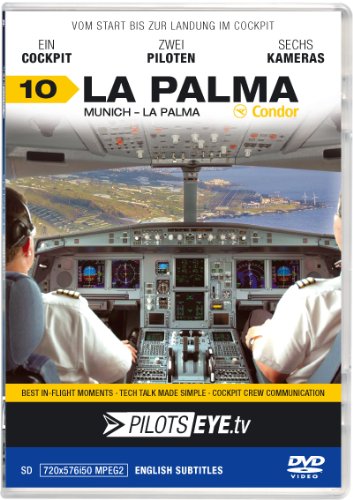 PilotsEYE.tv | LA PALMA | Cockpitmitflug A320 | CONDOR Berlin | "Airial Island" | Bonus: Helicopter Island Tour hosted by CoPilot Patricia [Alemania] [DVD]