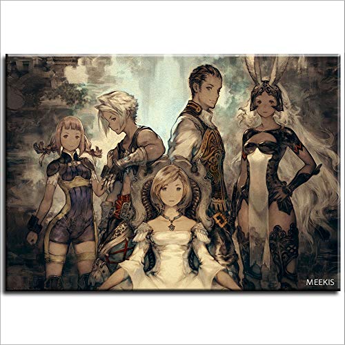 Pintura para adultos Final Fantasy XII The Zodiac Age juego pintura al óleo kit pintura sala de estar 40X50 (enmarcado)