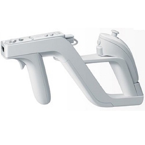 Pistola Zapper para Nintendo Wii para Insertar el Mando Remote y Nunchuck Color Blanco Pistola Zapper para Nintendo Wii para Insertar el Mando Remote y Nunchuck Color Blanco