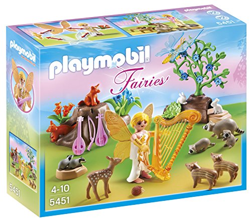 PLAYMOBIL Hadas - Hada de la música con Animales del Bosque, Juguete Educativo, Multicolor, 25 x 7,5 x 20 cm, (5451) PLAYMOBIL Hadas - Hada de la música con Animales del Bosque, Juguete Educativo, Multicolor, 25 x 7,5 x 20 cm, (5451)