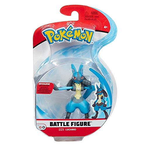 Pokémon Battle Figure Lucario, última ola 2021, con licencia oficial de Pokémon