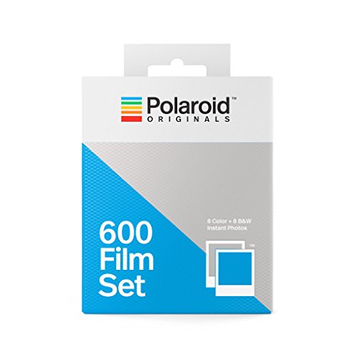 Polaroid Originals 4844 - Set de películas Tipo 600 (1 Paquete Color, 1 N&B) Marco Blanco