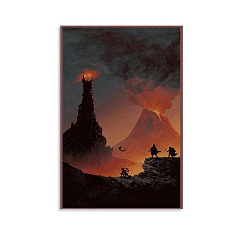 Póster de la película de El Señor de los Anillos para la pared, impresión artística de pared, póster moderno para decoración de dormitorio familiar, 30 x 45 cm Póster de la película de El Señor de los Anillos para la pared, impresión artística de pared, póster moderno para decoración de dormitorio familiar, 30 x 45 cm