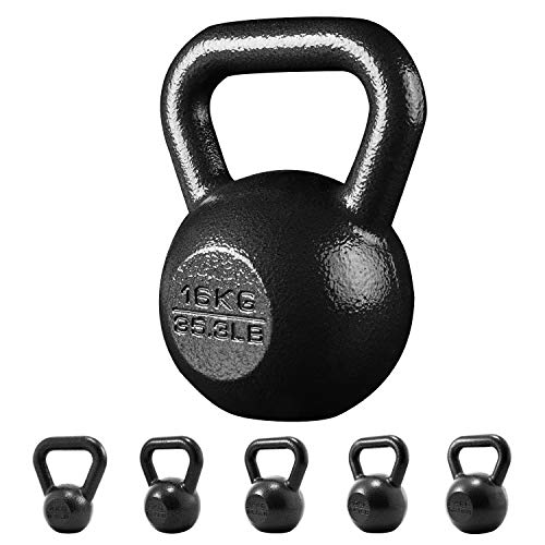 PROIRON Pesa Rusa de Hierro Fundido, Kettlebell 16kg para fisicoculturismo y Entrenamiento con Pesas PROIRON Pesa Rusa de Hierro Fundido, Kettlebell 16kg para fisicoculturismo y Entrenamiento con Pesas