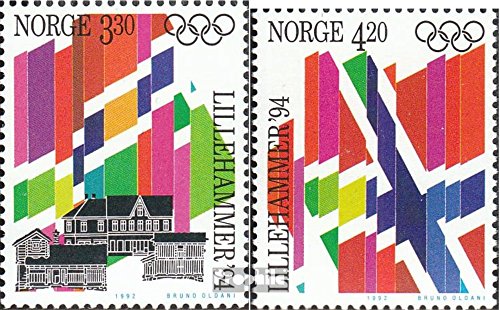 Prophila Collection Noruega 1105-1106 (Completa.edición.) 1992 olímpicos Juegos de Invierno (Sellos para los coleccionistas) Deportes de Invierno
