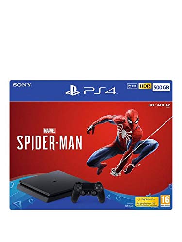 PS4 Slim 500Gb Negra Playstation 4 + Spiderman [Importación Francesa]