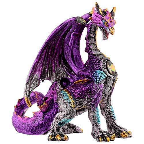 Puckator Crystal Shield - Figura Decorativa de dragón de Resina, Multicolor, 8 a 9 cm de Alto x 8 cm de Ancho x 5 cm de Profundidad