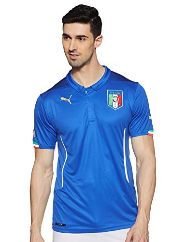PUMA FIGC Italia Home Replica Camiseta, Hombre, Team Power Blue 01, L
