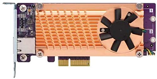 QNAP QM2-2P10G1TA Tarjeta y Adaptador de Interfaz M.2,RJ-45 Interno - Accesorio (PCIe, M.2,RJ-45, Perfil bajo, PCIe 2.0, NAS/Storage Server, Activo)