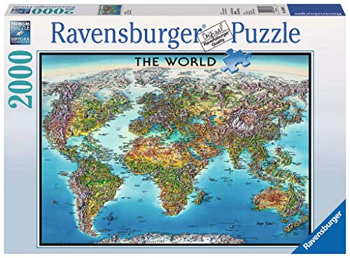 Ravensburger-16683 geografía Puzzle 2000 Piezas, Multicolor (16683 1)