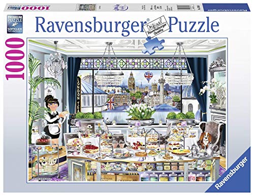 Ravensburger London Tea Party Puzzle 1000 Pz - Fantasy, Puzzle para adultos