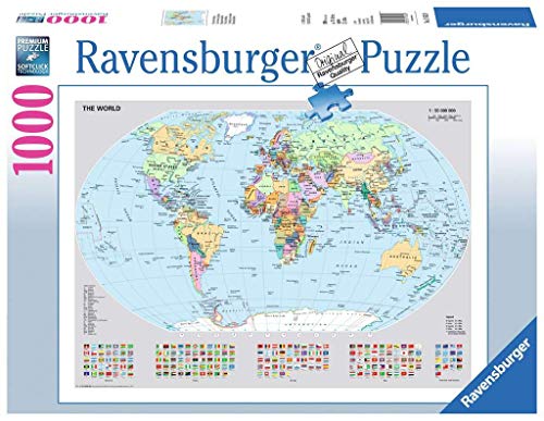 Ravensburger - Mapamundi político, Puzzle de 1000 Piezas (15652 8) Ravensburger - Mapamundi político, Puzzle de 1000 Piezas (15652 8)