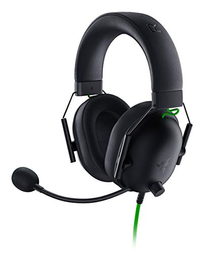 Razer BlackShark V2 X Auriculares premium para juegos de deportes electrónicos,auriculares con cable con controlador de 50 mm, supresión de ruido para PC, Mac, PS4, Xbox One y Switch, Negro