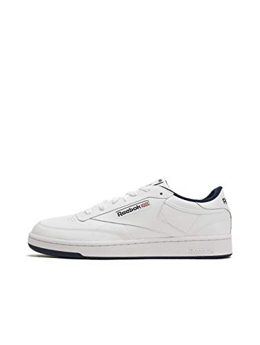 Reebok Club C 85, Zapatillas para Hombre, Blanco (Intense White/Navy 0), 45.5 EU