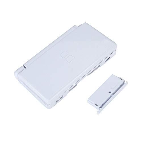 Reemplazo de la Carcasa Completa Consola del Juego Cubierta de la Carcasa Cubierta Trasera Piezas de reparación para el Sistema NDSL NDSL de Nintendo DS Lite, diseño de absorción (Blanco)