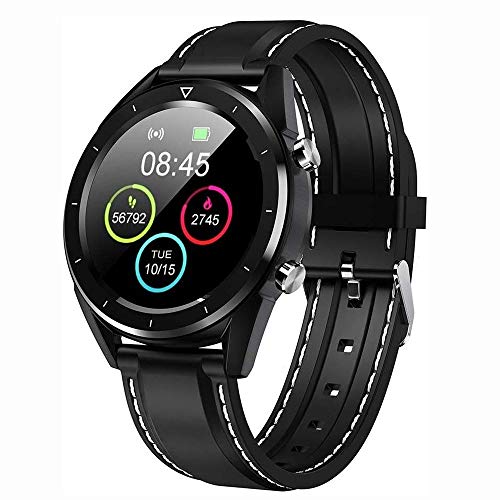 Reloj de seguridad Inteligente Reloj Bluetooth, reloj de la aptitud IP68 a prueba de agua SmartWatch 1,54 pulgadas de pantalla táctil completa con monitor de ritmo cardíaco, monitor del sueño, de noti