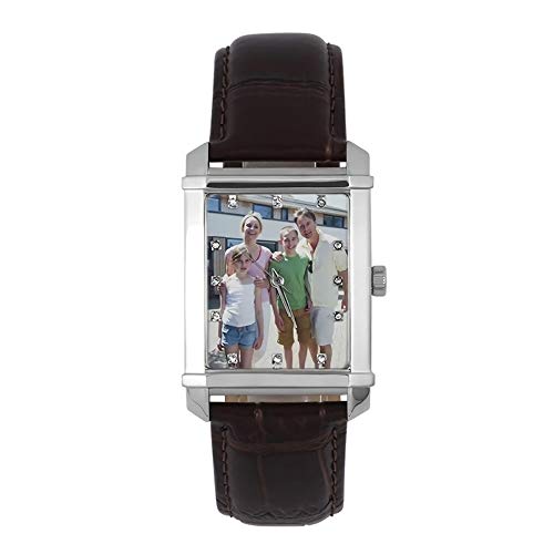 Reloj Fotográfico Personalizado Reloj Artesanal con Foto Personalizada Reloj de Hombre Relojes de Cuarzo Reloj de Pulsera para Hombre Unisex Mensaje Grabado Reloj de Pulsera para Los Amantes