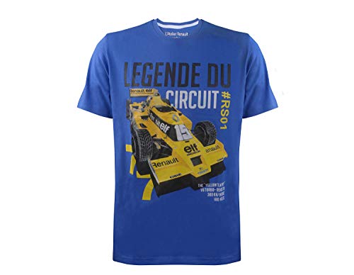 Renault F1 Team – Camiseta para hombre – Modelo Legend – RS#01 1977 – Yellow Teapot – Azul – Talla XL