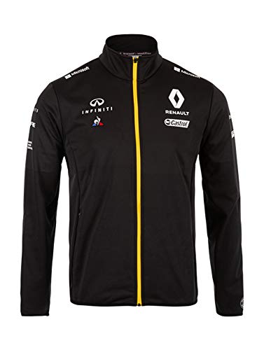 Renault F1 Team Chaqueta de softshell oficial para hombre 2019 Formula One Merchandising, negro, Mens (XL) 120cm/47 Inch Chest