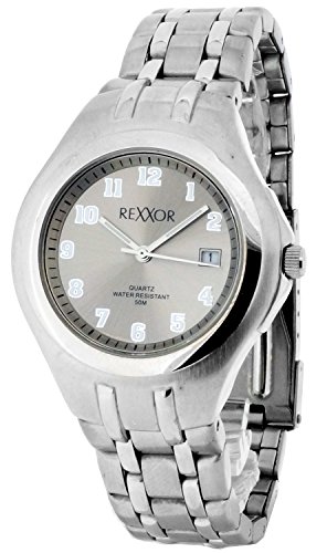 Rexxor 242-7106-88 - Reloj de cuarzo para hombres, color plata