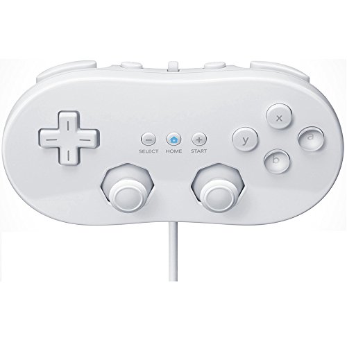 REY Mando Classic Controller válido para Nintendo Wii Color Blanco, Mando Clásico, Gamepad