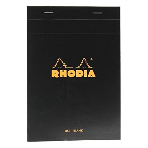Rhodia – Juego de 3 bloques Black N ° 16 14,8 x 21 cm archivador (80 F 80 G Uni