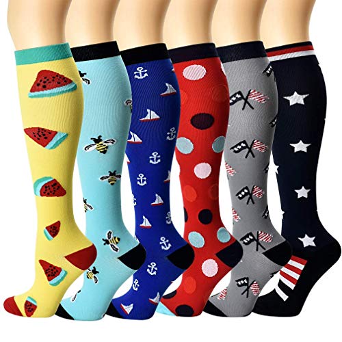 Rodilla Alta Calcetines y Medias de Compresión para Hombres y Mujeres 20-30 mmHg for Ejercicio,Correr,Enfermeras,Médico,Embarazo,Maternidad,Viajes,Vuelo,Aumenta la Resistencia,Reduce la Fatiga Rodilla Alta Calcetines y Medias de Compresión para Hombres y Mujeres 20-30 mmHg for Ejercicio,Correr,Enfermeras,Médico,Embarazo,Maternidad,Viajes,Vuelo,Aumenta la Resistencia,Reduce la Fatiga