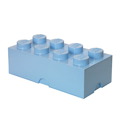 Room Copenhagen-Ladrillo de almacenamiento de 8 espigas de LEGO, caja de almacenaje apilable, 12 l, Azul Claro, color 40041736