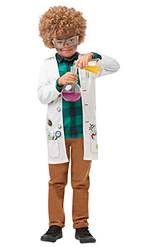 Rubies 's - Disfraz de científico loco oficial para niños, uniforme de médico de laboratorio