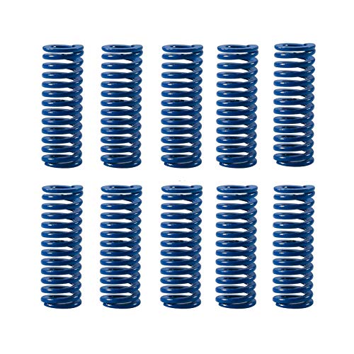 Ruesious Resorte - metal de sección tubular muelle de compresión de matriz del molde helicoidal, 35 x 16 x 9 mm Azul