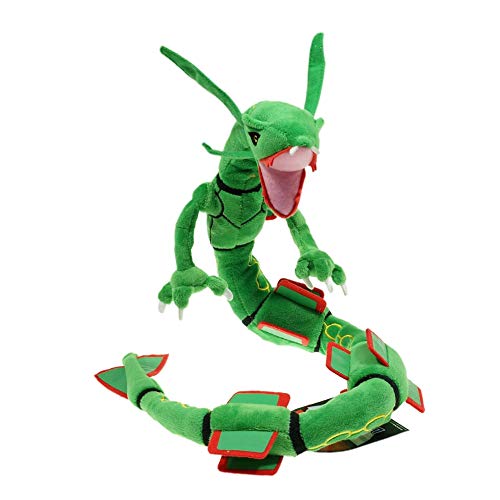 ruggito 32"Pokemon Center Plush Toy Rayquaza Dragon Muñeca suave de peluche de