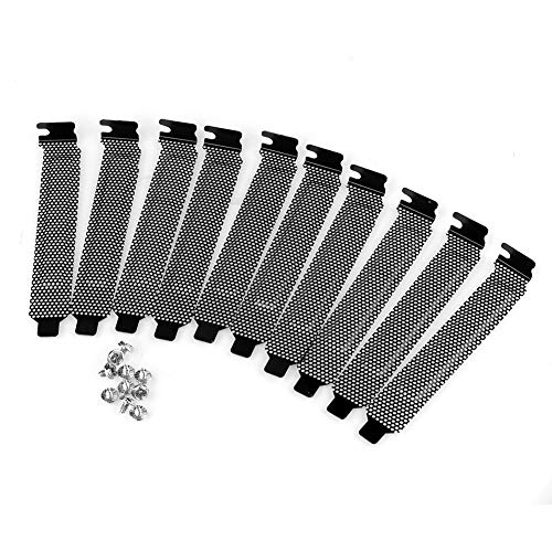 S SIENOC 10 x Cubierta de Ranura PCI con Tornillos Placa de obturación de Filtro de Polvo de Acero Duro Cubierta de Ranura PCI con Tornillos 10 x 20mm, Negro S SIENOC 10 x Cubierta de Ranura PCI con Tornillos Placa de obturación de Filtro de Polvo de Acero Duro Cubierta de Ranura PCI con Tornillos 10 x 20mm, Negro