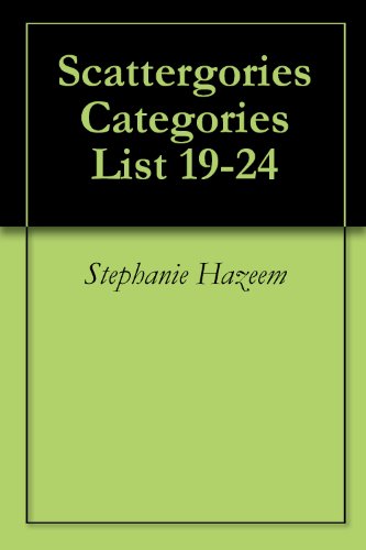 Scattergories Categories List 19-24 (English Edition)