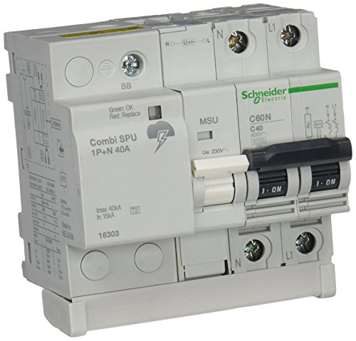 Schneider Electric 16303 Combi, SPU 1P+N 40A Schneider Electric 16303 Combi, SPU 1P+N 40A