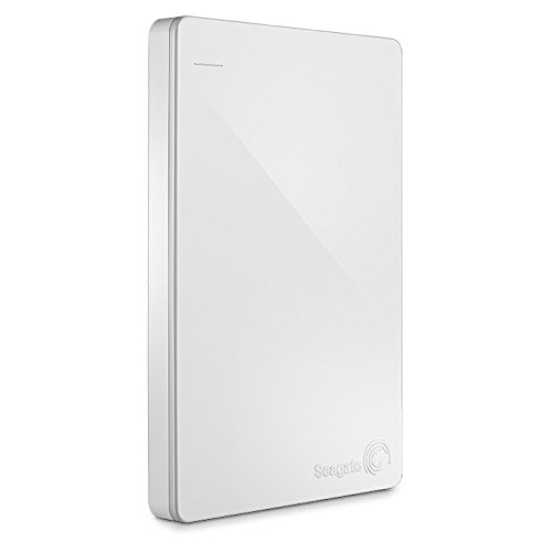 Seagate Backup Plus Slim 1TB - Disco Duro Externo portátil 2,5" (STDR1000411) USB 3.0, Incluye sevicio de recuperación de Datos; inclye 200 GB Cloud Almacenamiento y Respaldo de Datos, Color Blanco