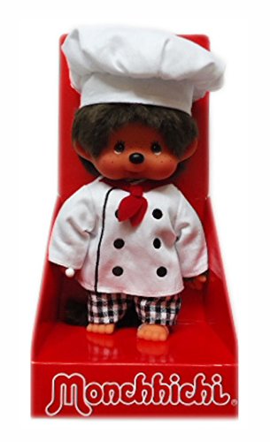 Sekiguchi Monchhichi 220441 - Jefe de Cocina (Peluche marrón, con Disfraz y Gorro de Chef, Aprox. 20 cm) Sekiguchi Monchhichi 220441 - Jefe de Cocina (Peluche marrón, con Disfraz y Gorro de Chef, Aprox. 20 cm)