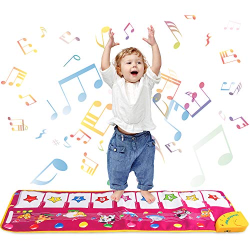 Shayson Alfombra de Piano, Alfombra de música Touch Play Alfombra de Teclado para bebé Niño Gracioso Play Blanket Alfombra de Juguete Musical Great Great Toy Gift for Birthday Christmas